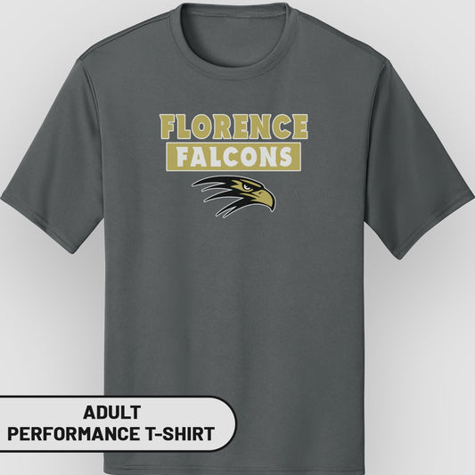 Florence Falcons Adult Performance T-Shirt