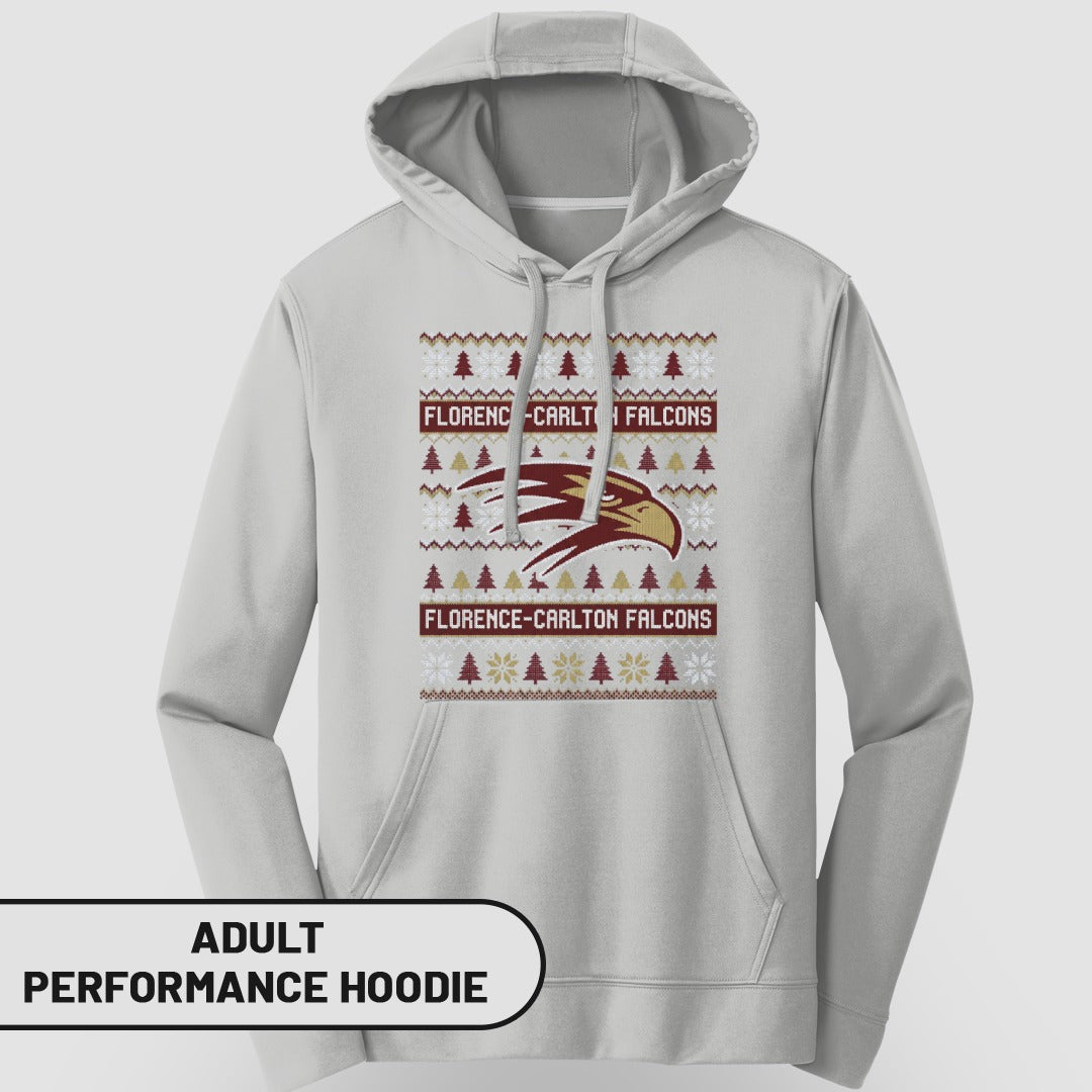 Florence-Carlton Falcons Adult Performance Hoodie