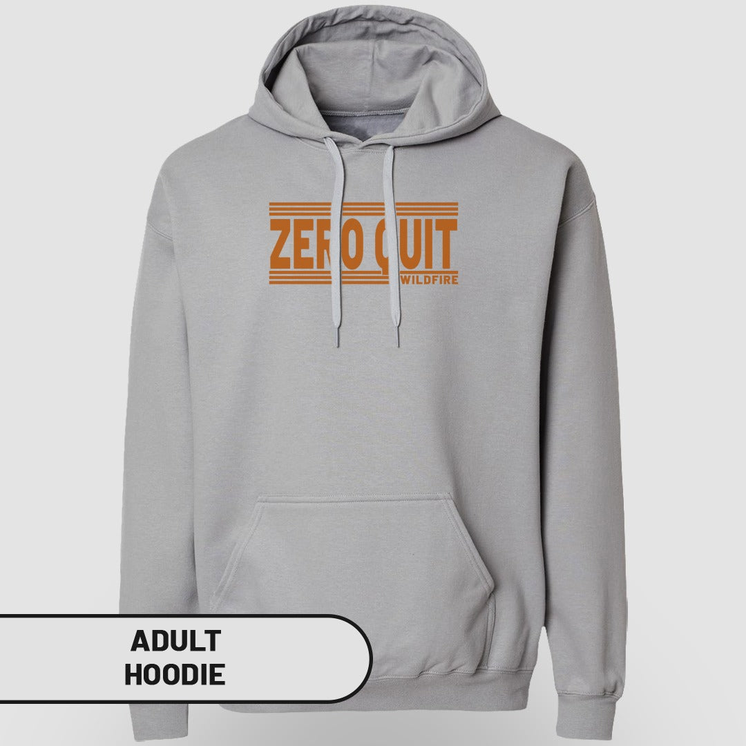 Zero Quit Wildfire Graphic Adult Hoodie