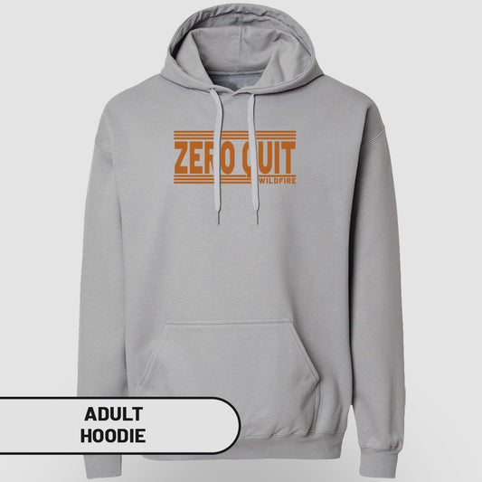 Zero Quit Wildfire Graphic Adult Hoodie