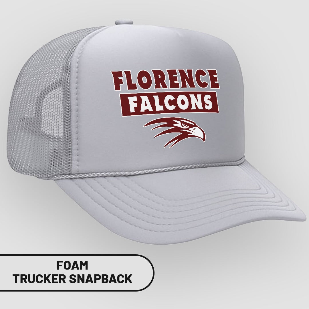 Florence Falcons Foam Trucker Snapback