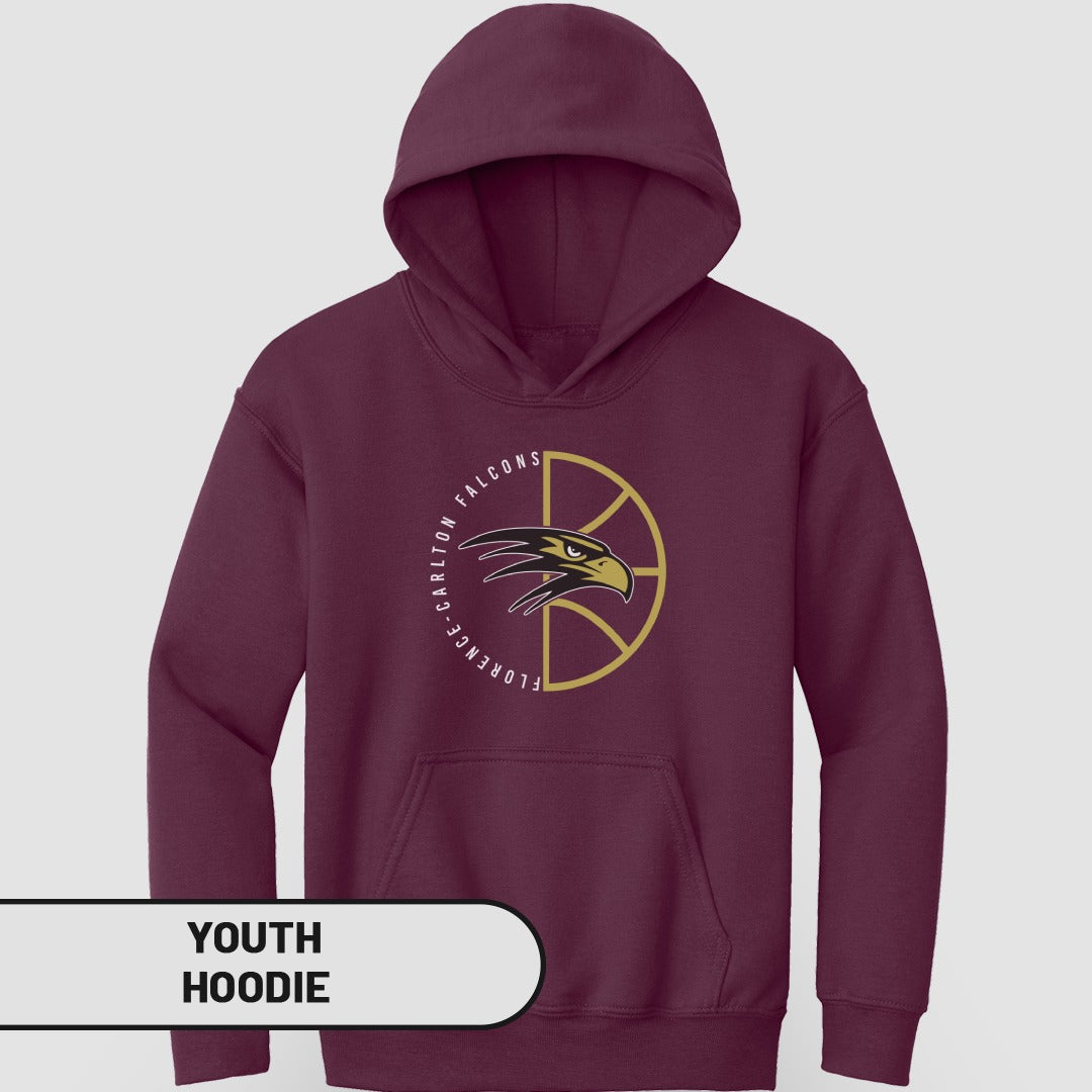 Florene Carlton Falcons Basketball Youth Hoodie