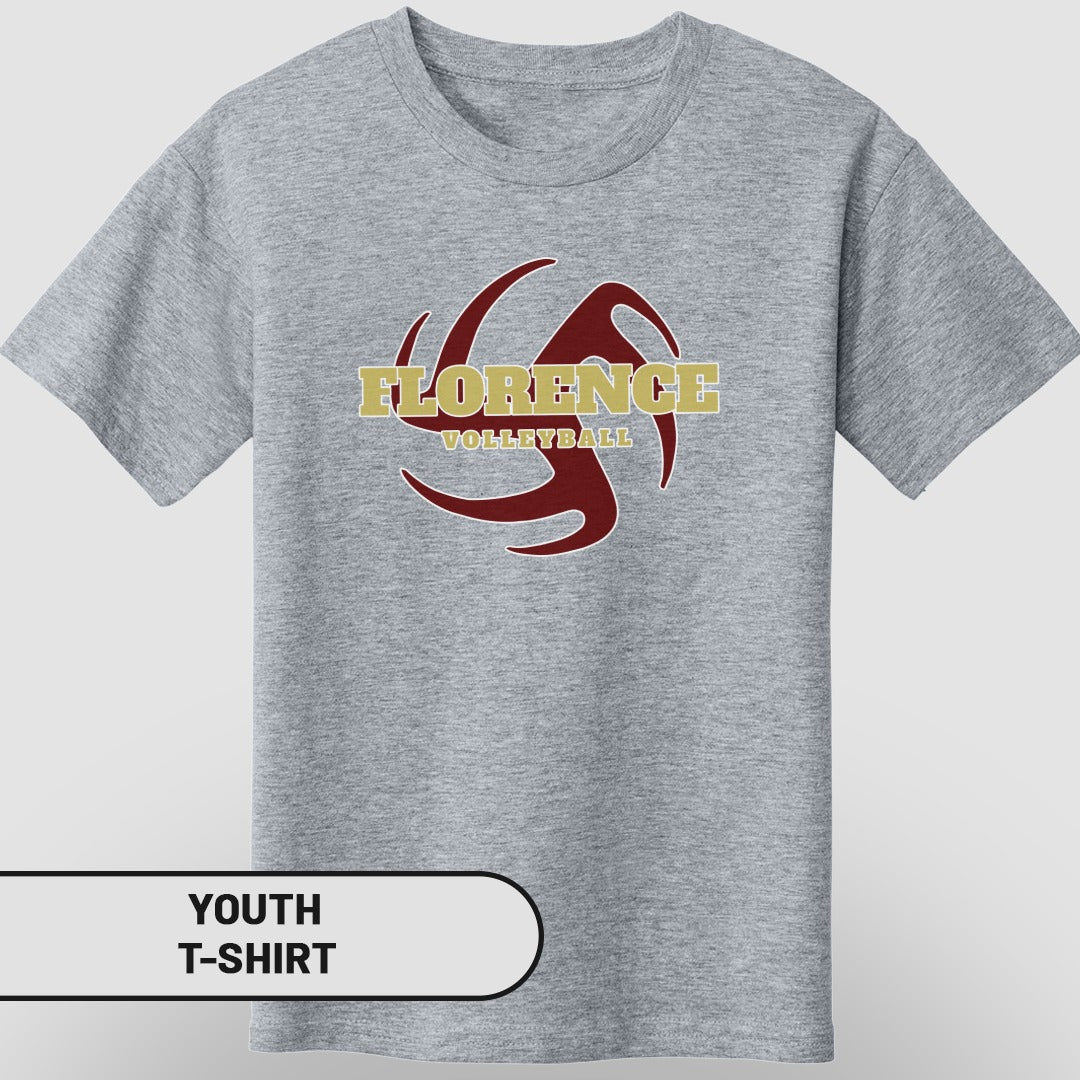 Florence Volleyball Graphic Youth T-Shirt Product