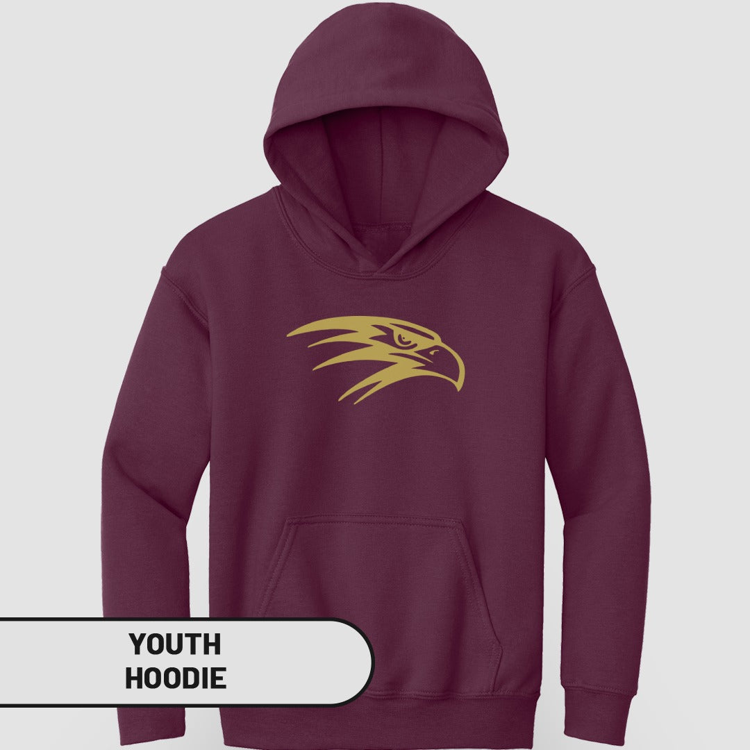 Youth Hoodie with Gold Eagle Design