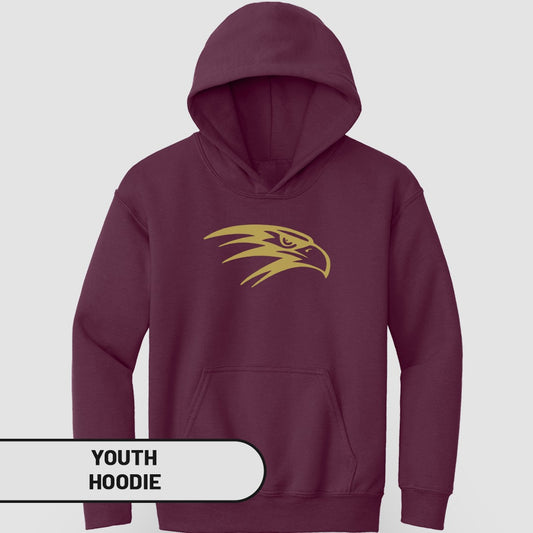 Youth Hoodie with Gold Eagle Design