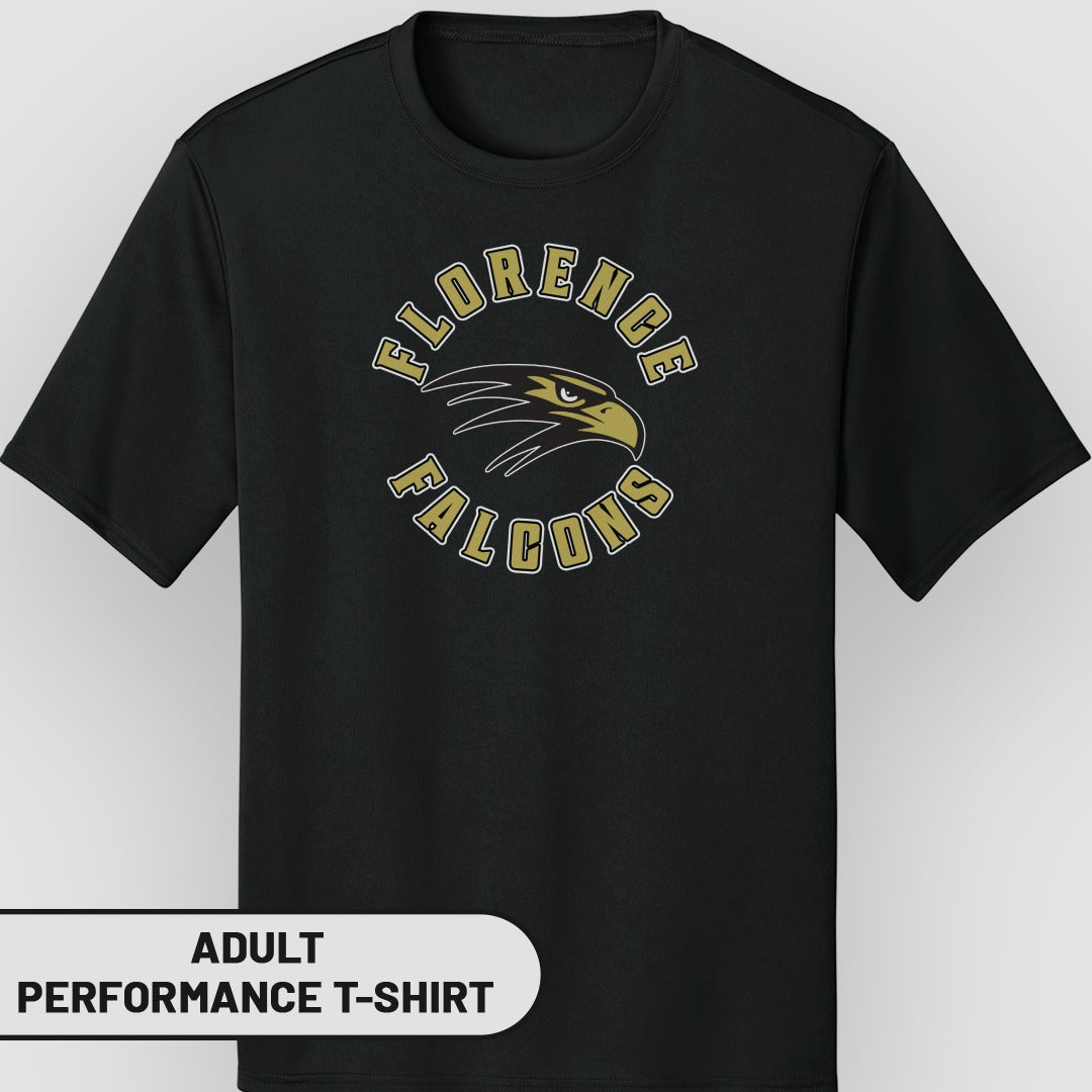 Florence Falcons Adult Performance T-Shirt