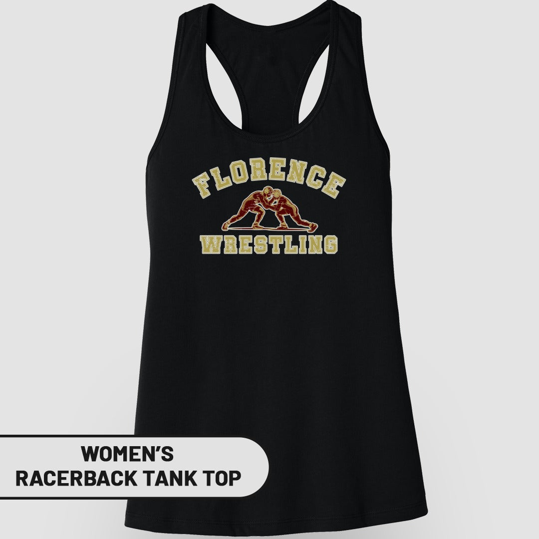 Florence Wrestling Women's Racerback Tank Top