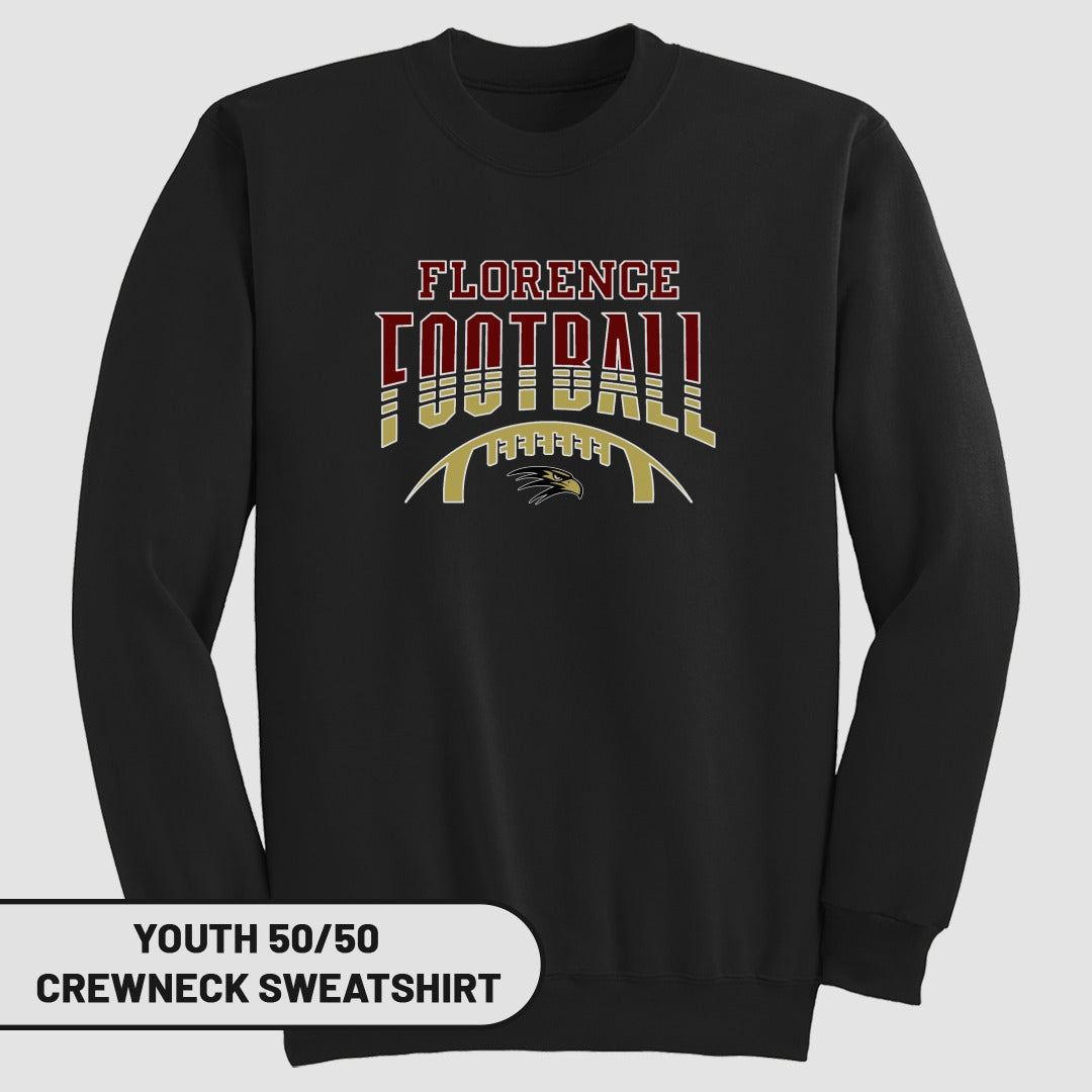 Florence Football Crewneck Sweatshirt Youth 50/50