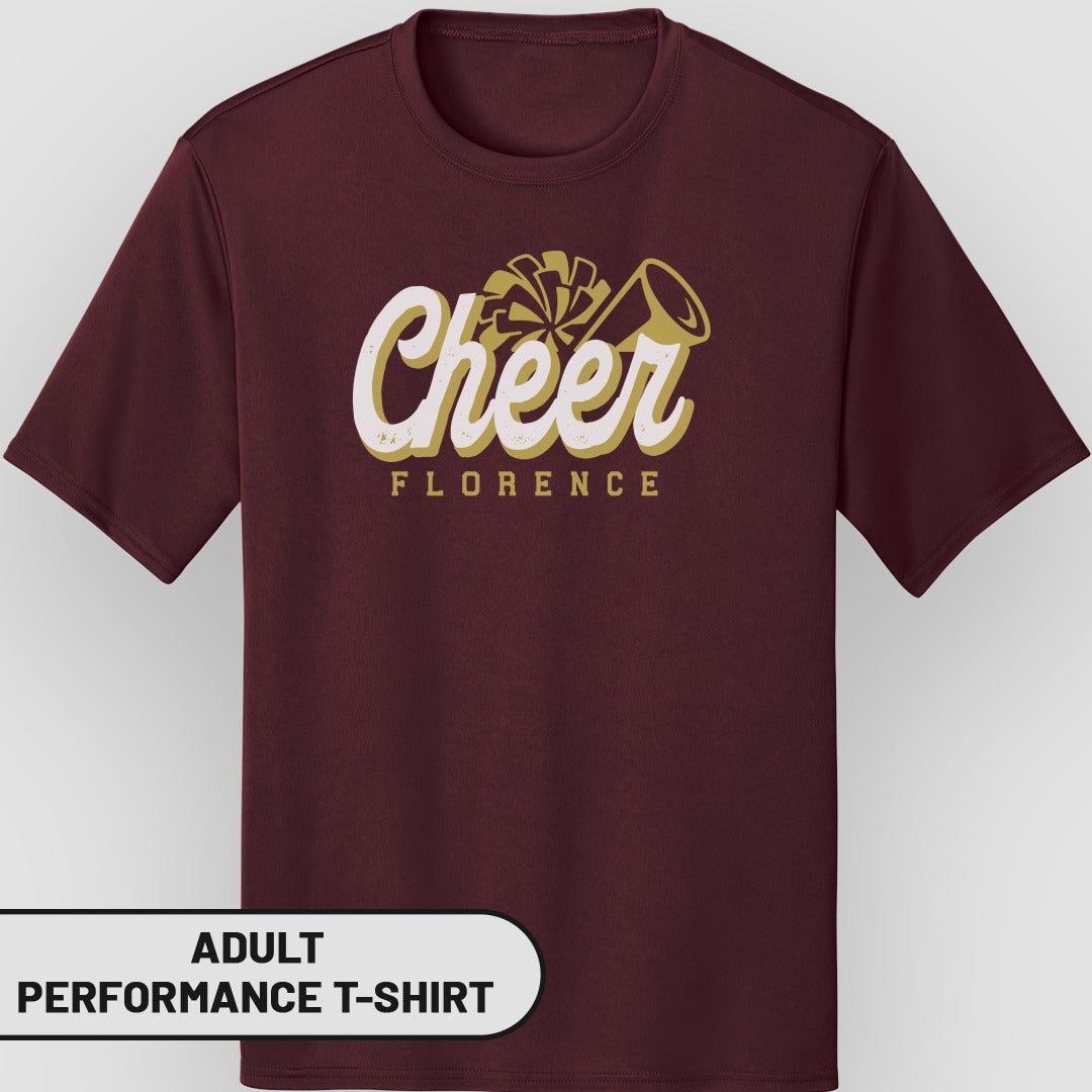 Cheer Florence Adult Performance T-Shirt