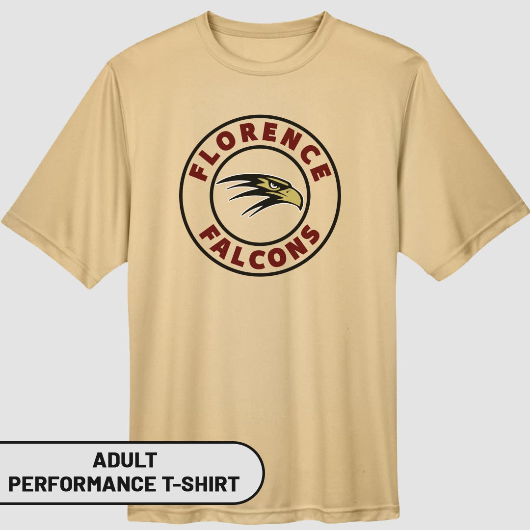 Florence Falcons Adult Performance T-Shirt