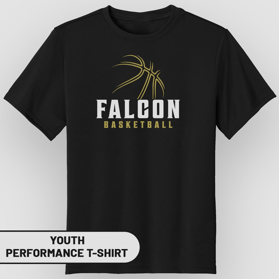 Falcon Basketball Youth Performance T-Shirt Product