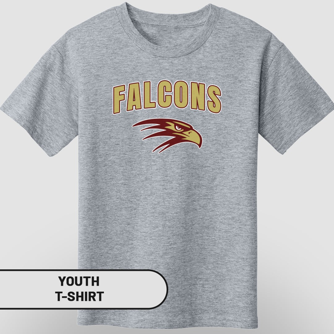 Falcons Youth T-Shirt Featuring Bold Eagle Design