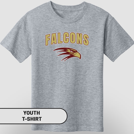 Falcons Youth T-Shirt Featuring Bold Eagle Design