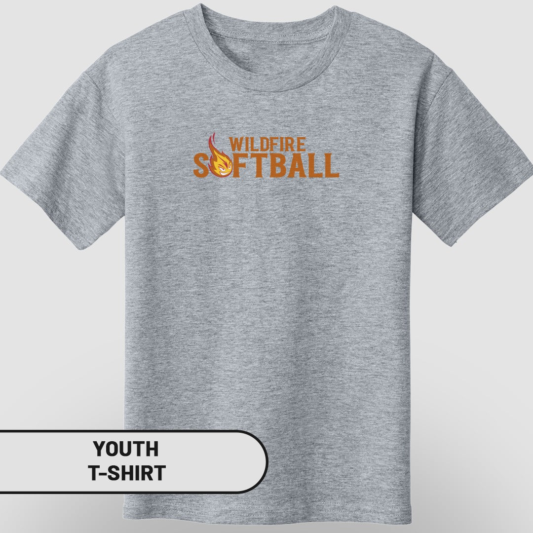 Wildfire Softball Graphic Print Youth T-Shirt