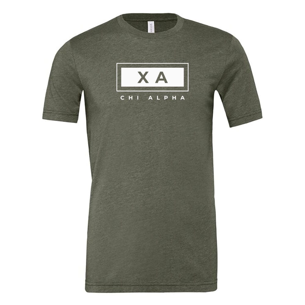 Infinitysportsco.com Chi Alpha - Heather Military Green Tee