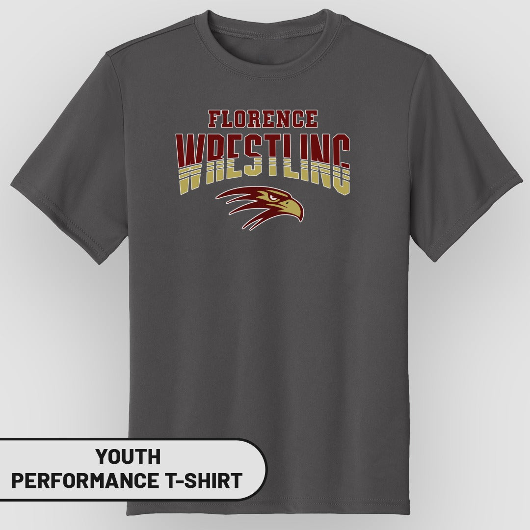 Florence Wrestling Youth Performance T-Shirt