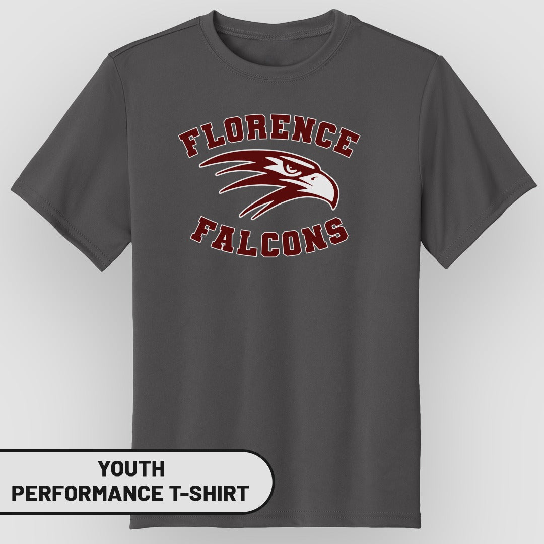 Florence Falcons Youth Performance T-shirt