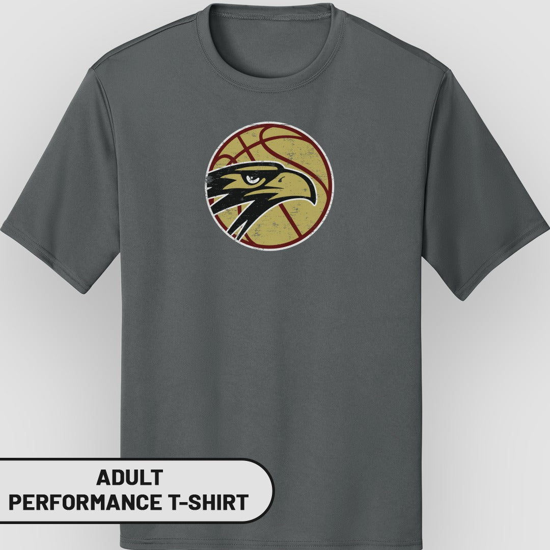 Basketball Hawk Graphic Adult Performance T-Shirt