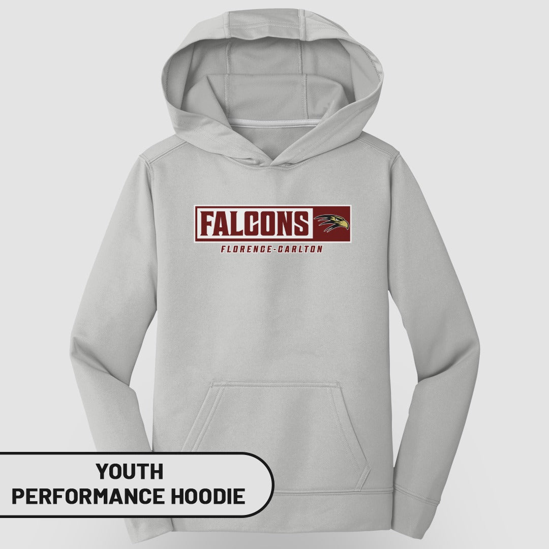 Falcons Florence-Carlton Youth Performance Hoodie