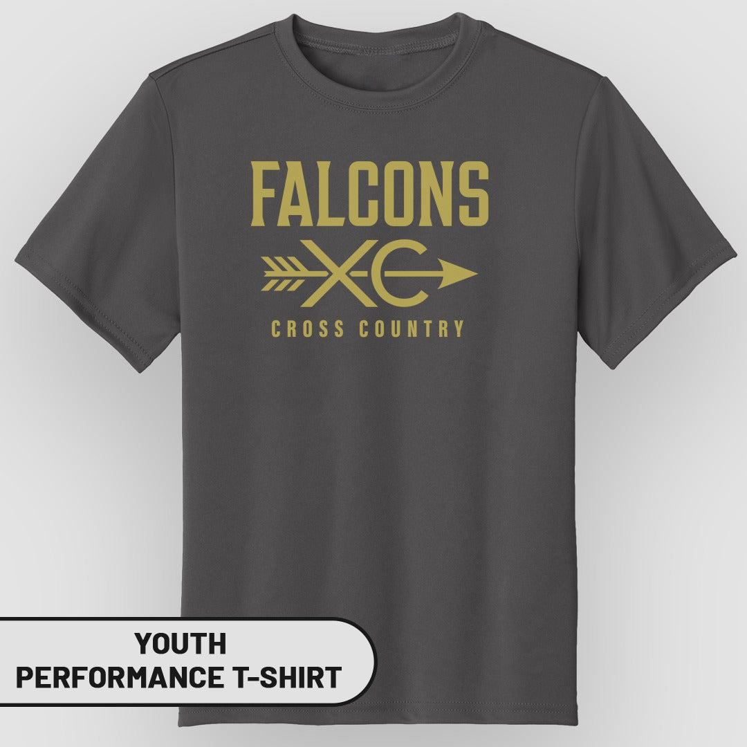 Falcons Cross Country Youth Performance T-Shirt