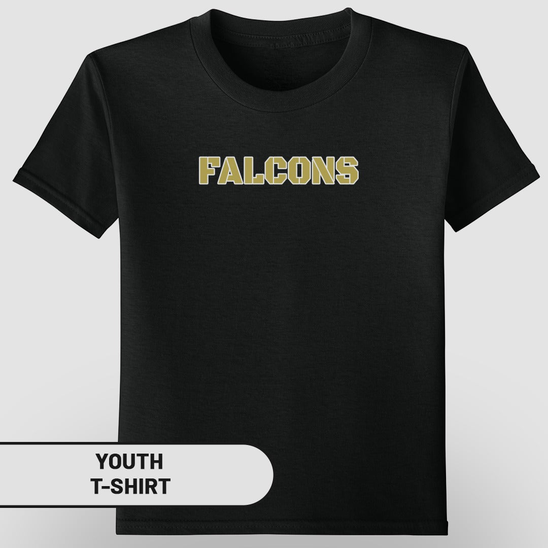 Falcons Text Print Graphic Youth T-Shirt