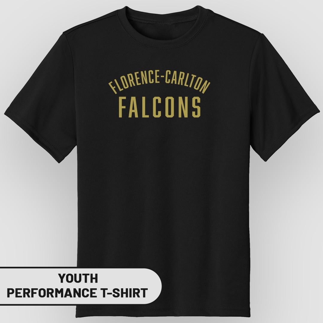 Florence-Carlton Falcons Youth Performance T-Shirt