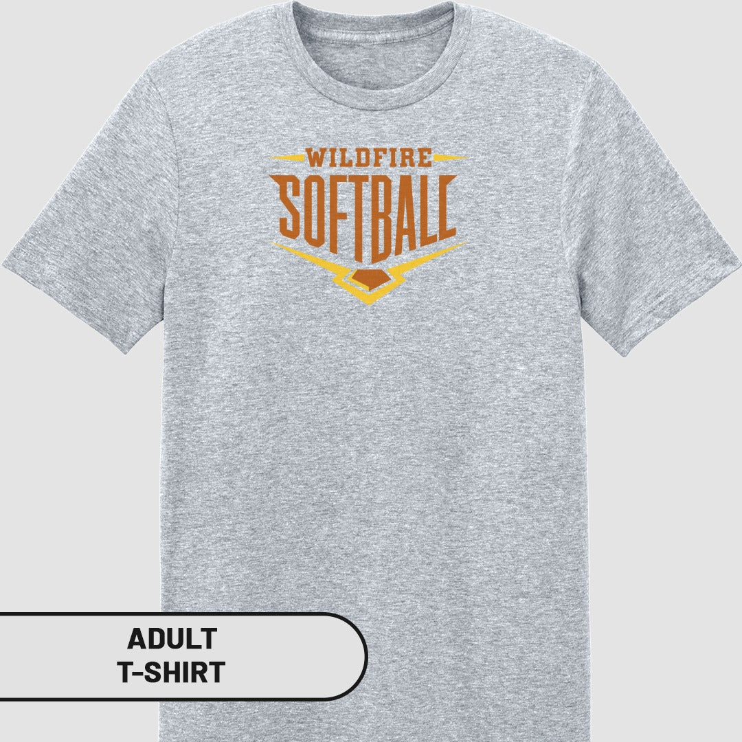 Wildfire Softball Graphic Adult T-Shirt