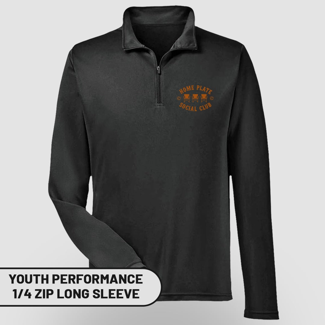 Youth Performance 1/4 Zip Long Sleeve Shirt