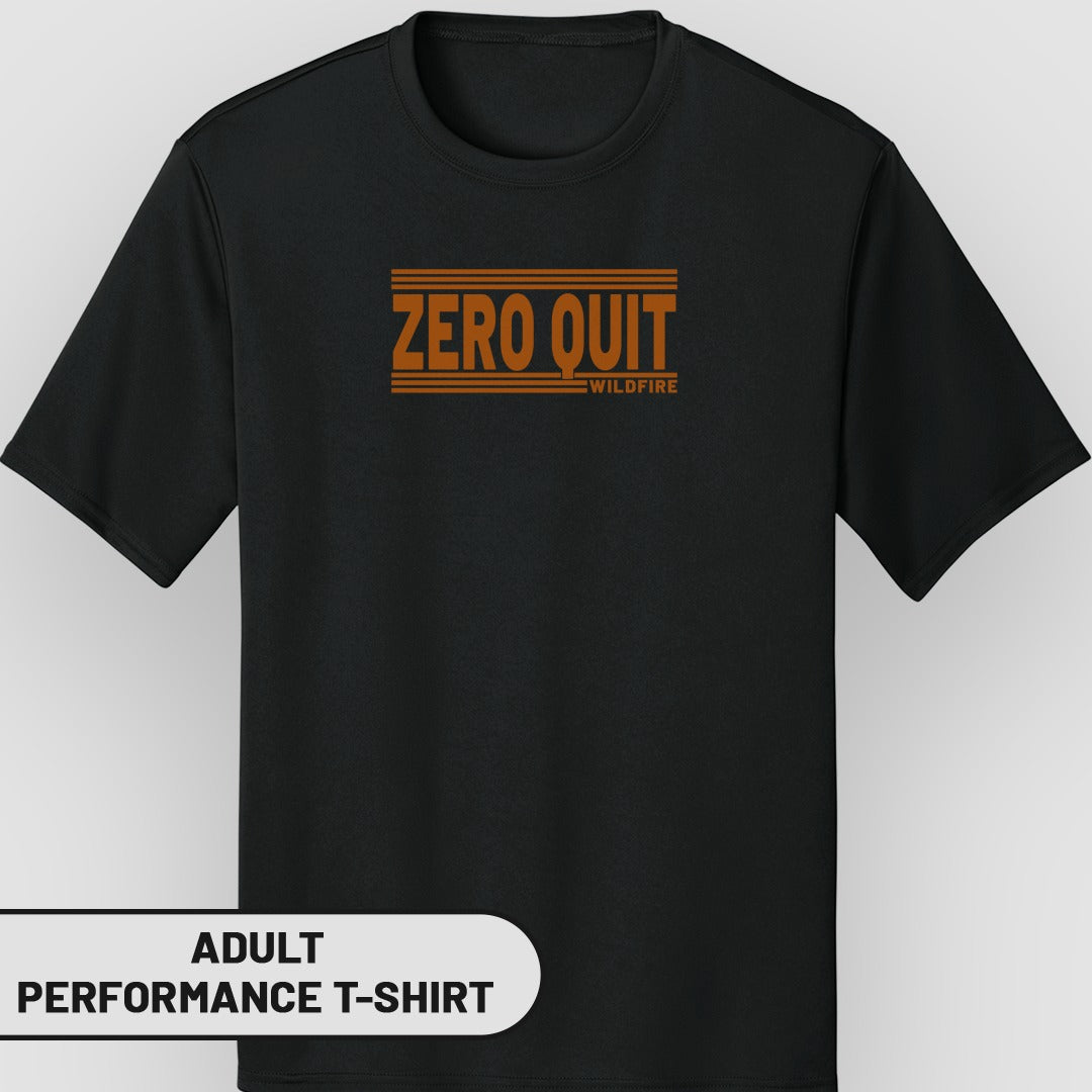 Zero Quit Wildfire Adult Performance T-Shirt