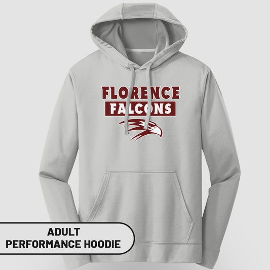 Florence Falcons Adult Performance Hoodie