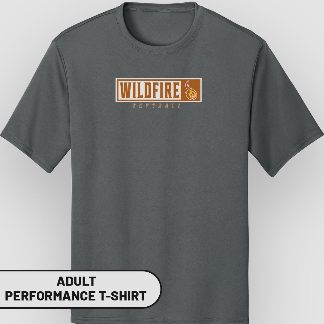 Wildfire Softball Graphic Adult Performance T-Shirt