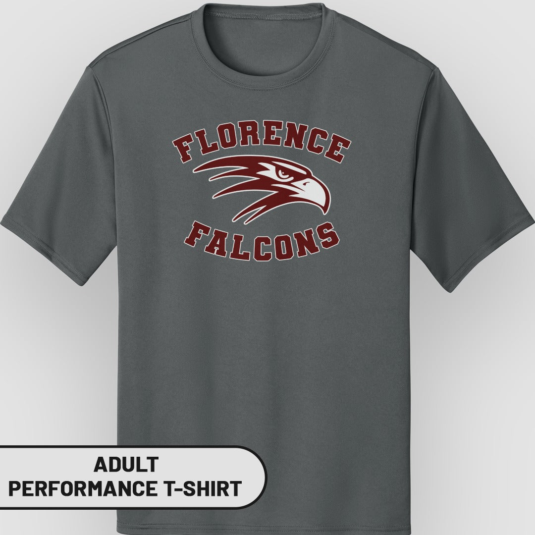 Florence Falcons Adult Performance T-shirt