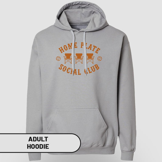 Home Plate Social Club Graphic Design Adult Hoodie