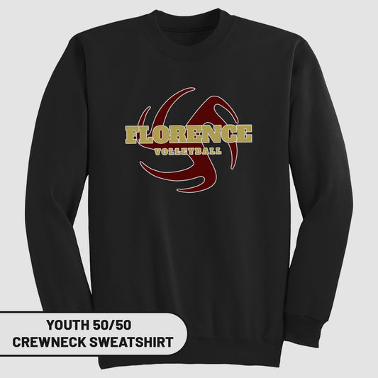 Florence Volleyball Youth Crewneck Sweatshirt