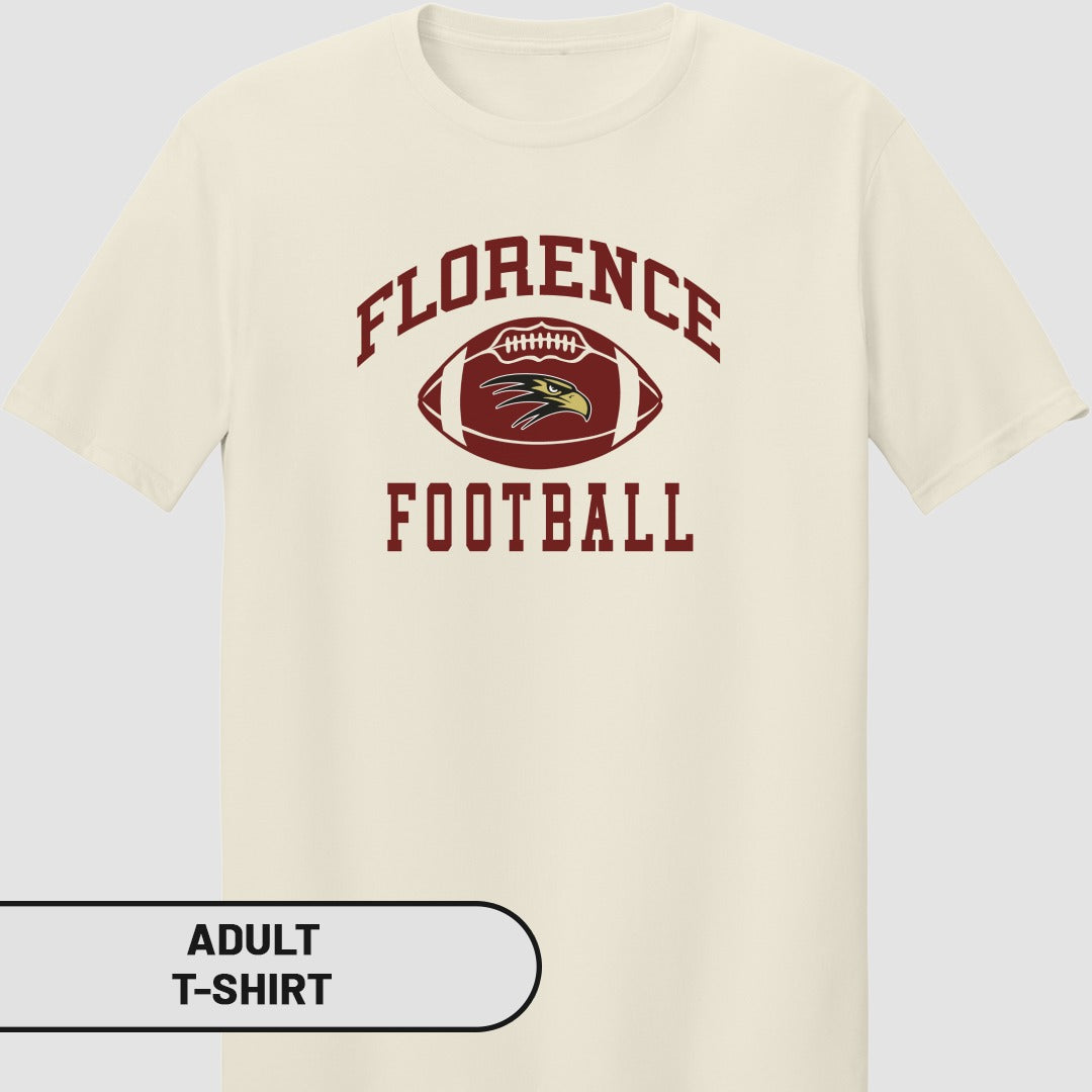 Florence Football Graphic Printed Adult T-shirt