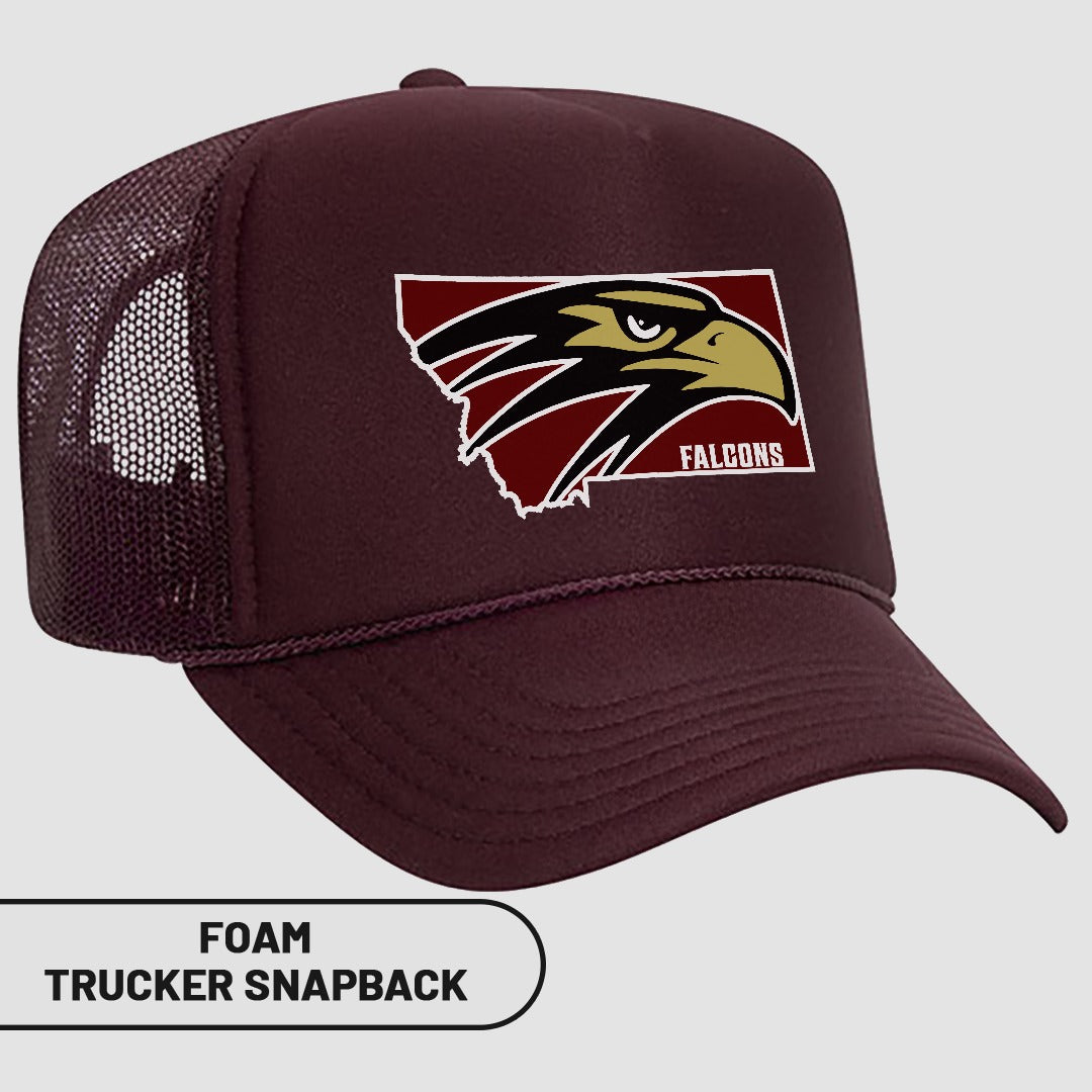 Falcons Logo Foam Trucker Snapback Hat