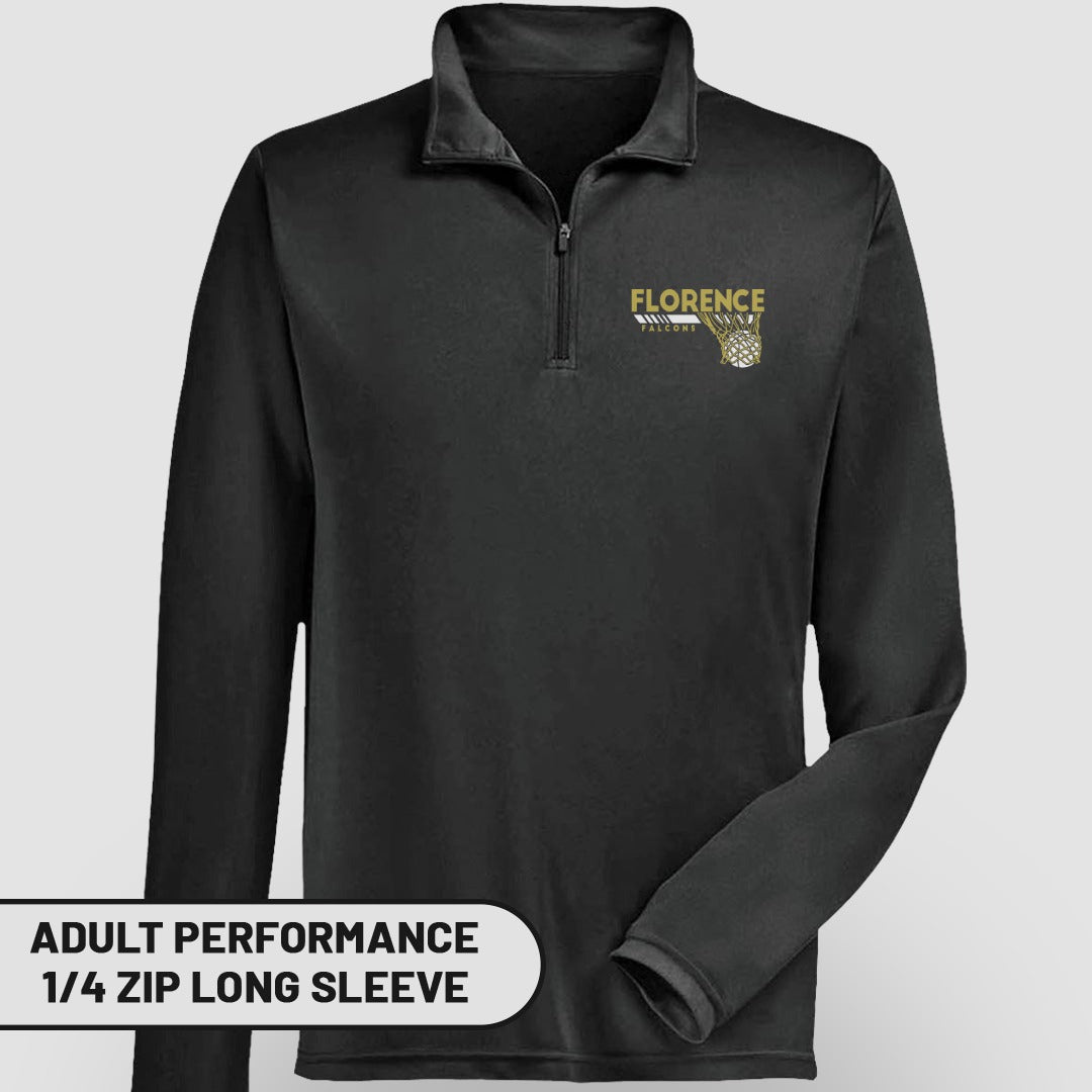 ADULT PERFORMANCE 1/4 Zip Long Sleeve Shirt