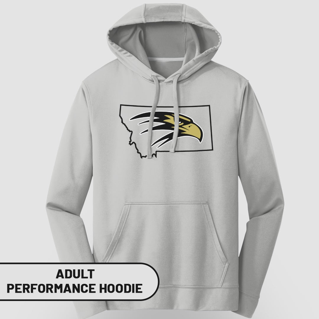 Stylish Adult Performance Hoodie with Eagle Design