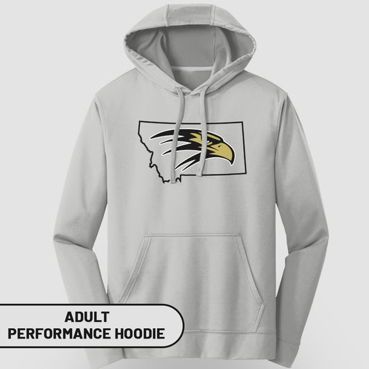 Stylish Adult Performance Hoodie with Eagle Design