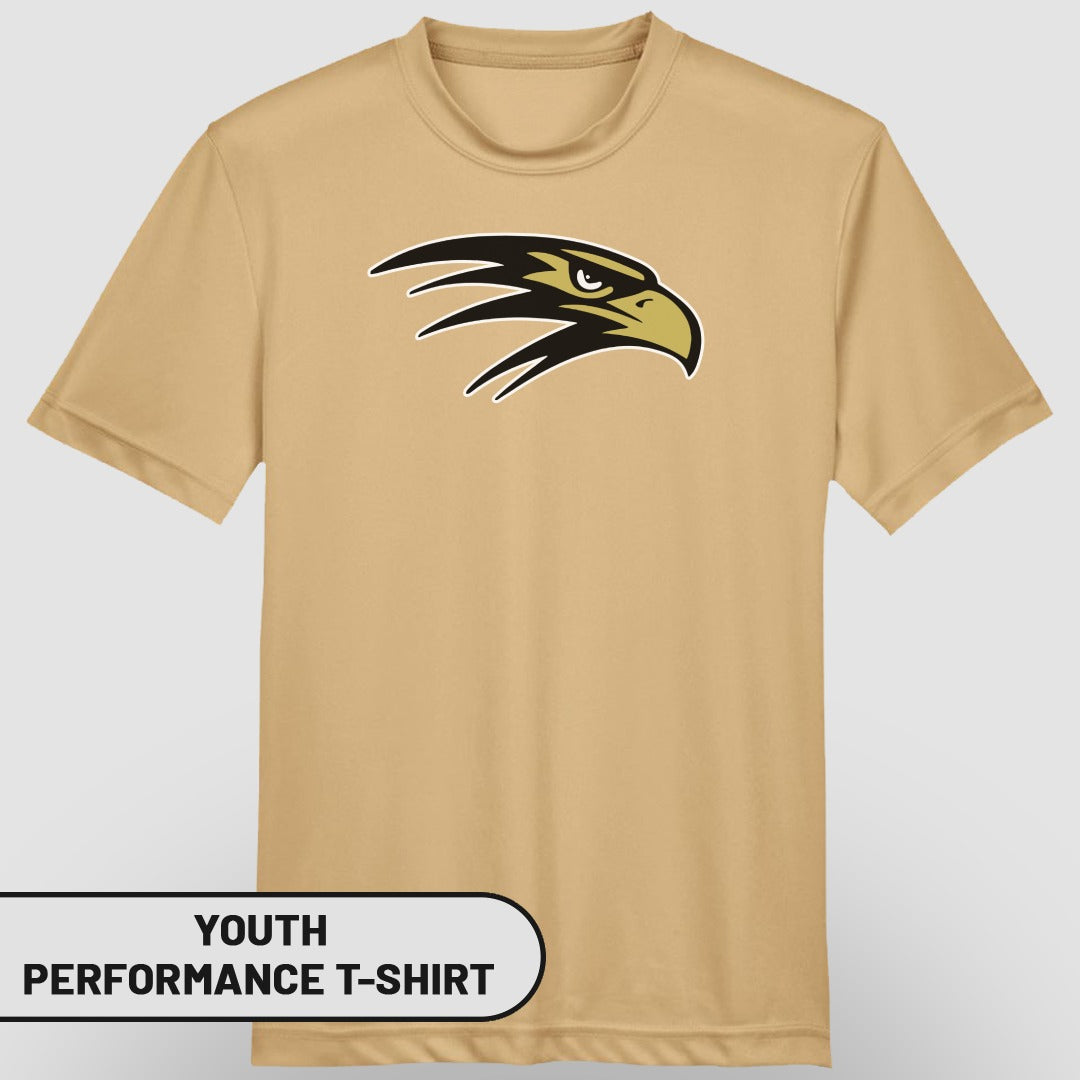Youth Performance T-Shirt with Bold Eagle Design