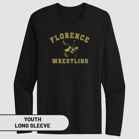 Florence Wrestling Youth Long Sleeve Shirt
