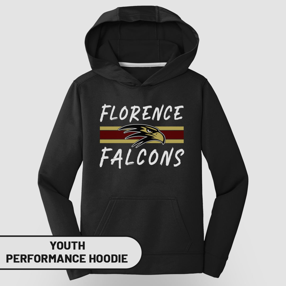 Florence Falcons Youth Performance Hoodie