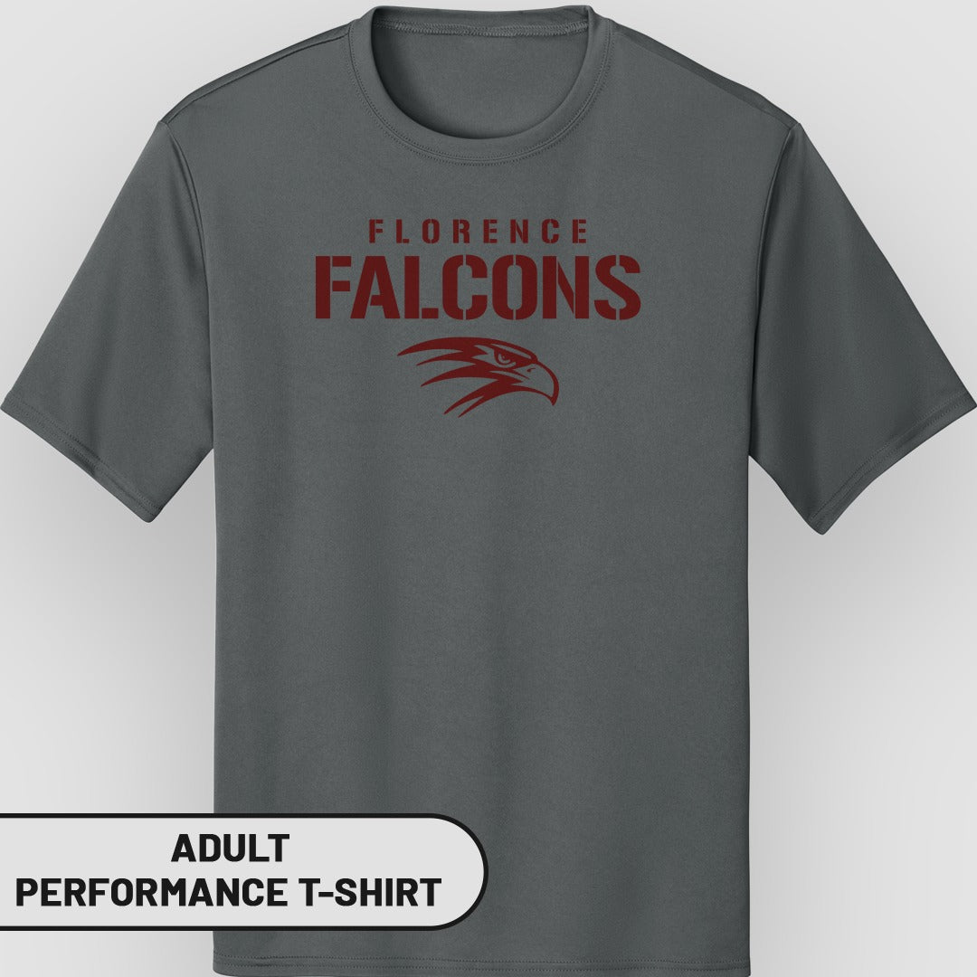 Florence Falcons Adult Performance T-Shirt