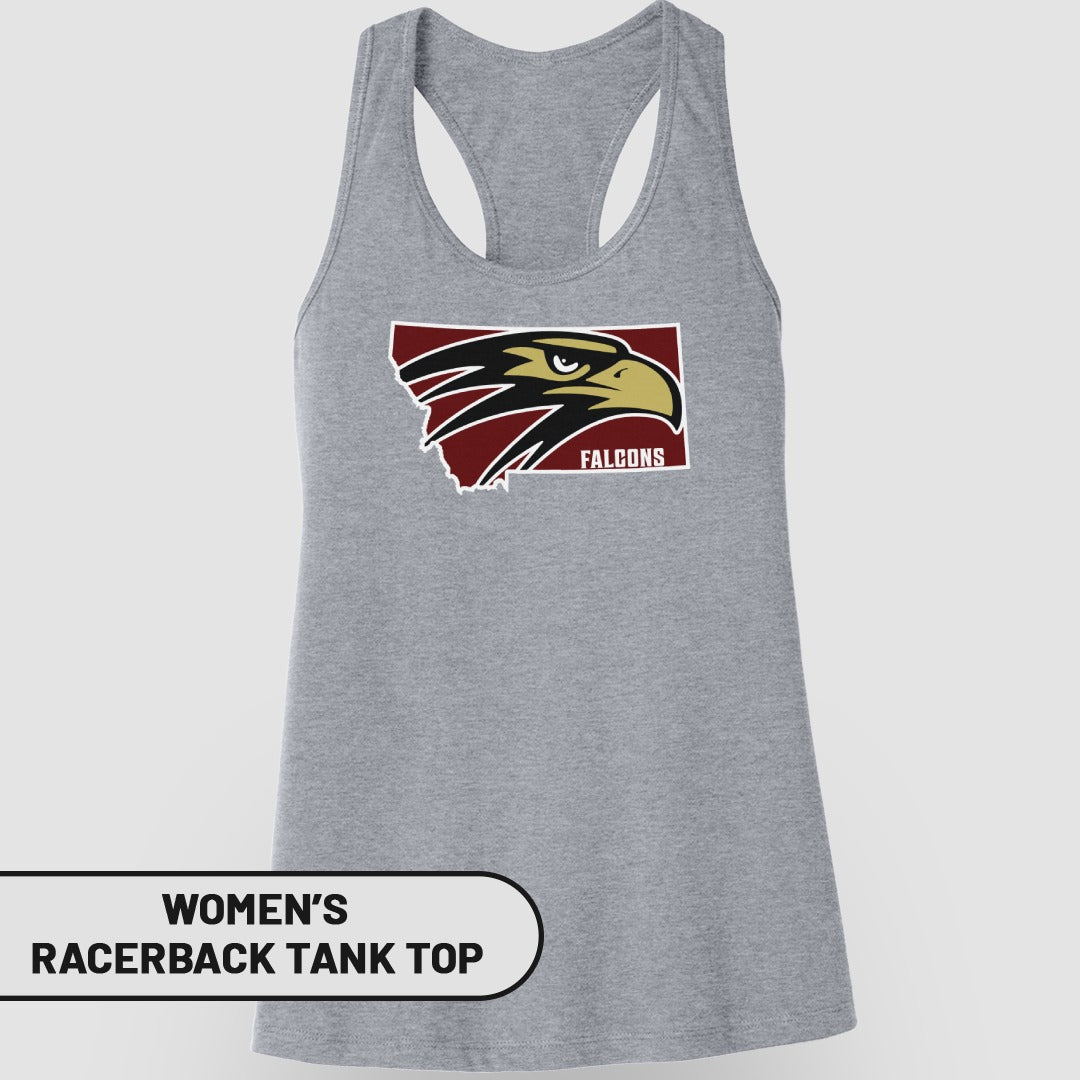 Falcons Women's Racerback Tank Top Graphic Shirt
