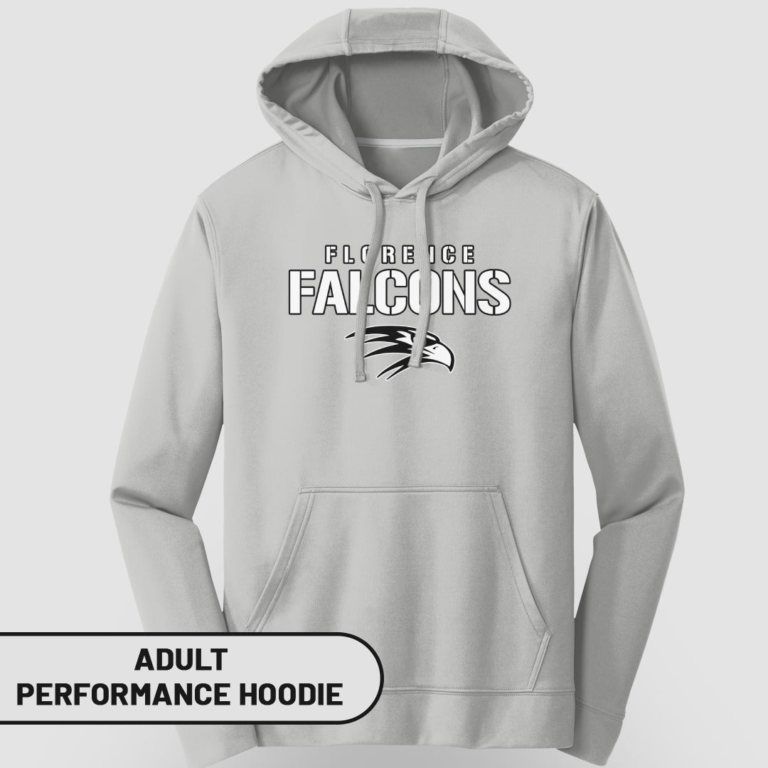 Florence Falcons Adult Performance Hoodie