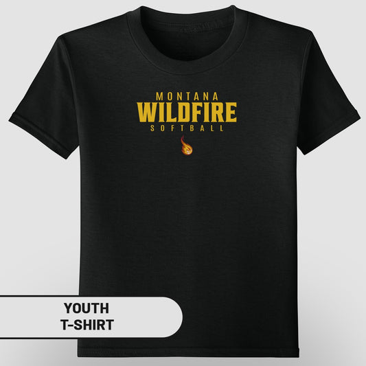 Montana Wildfire Softball Youth T-Shirt