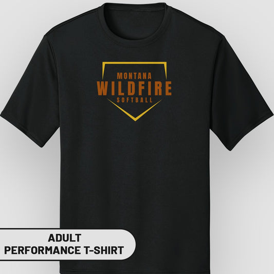 Montana Wildfire Softball Performance T-shirt