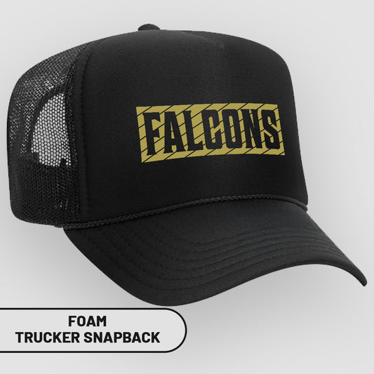 Falcons Mesh-Back Foam Trucker Snapback Hat