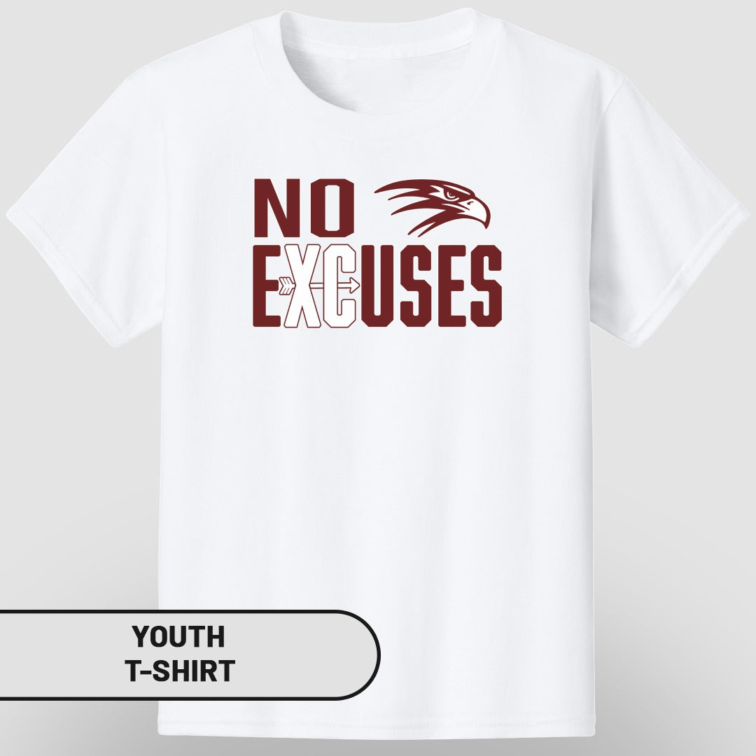 NO EXCUSES Motivational Youth T-Shirt