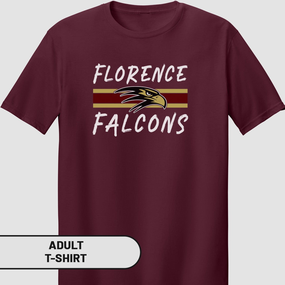 Florence Falcons Graphic Design Adult T-shirt
